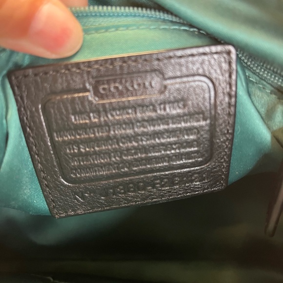 Coach Black Pebbled Leather Satchel - Picture 6 of 7